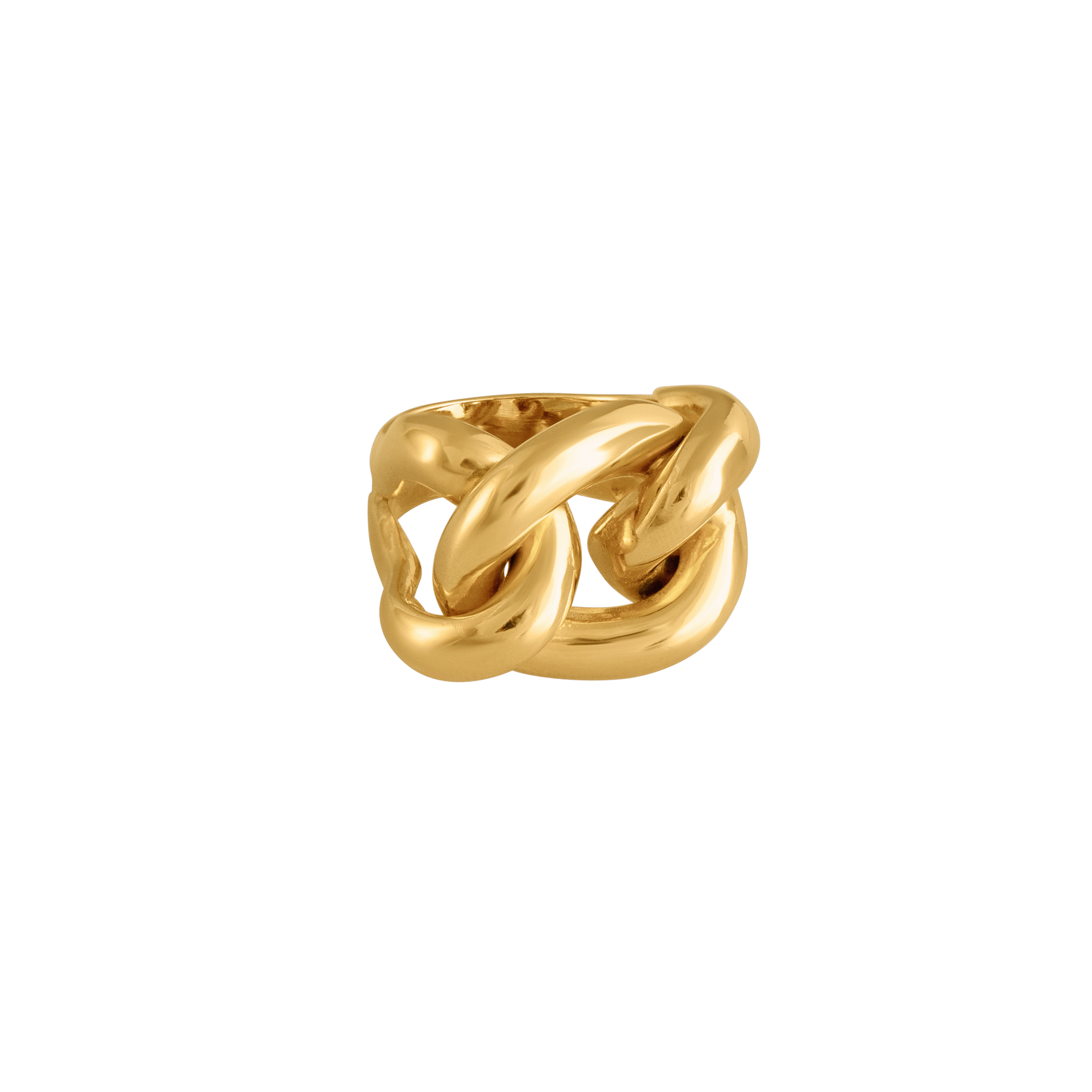 GOLD CHUNKY CHAIN RING