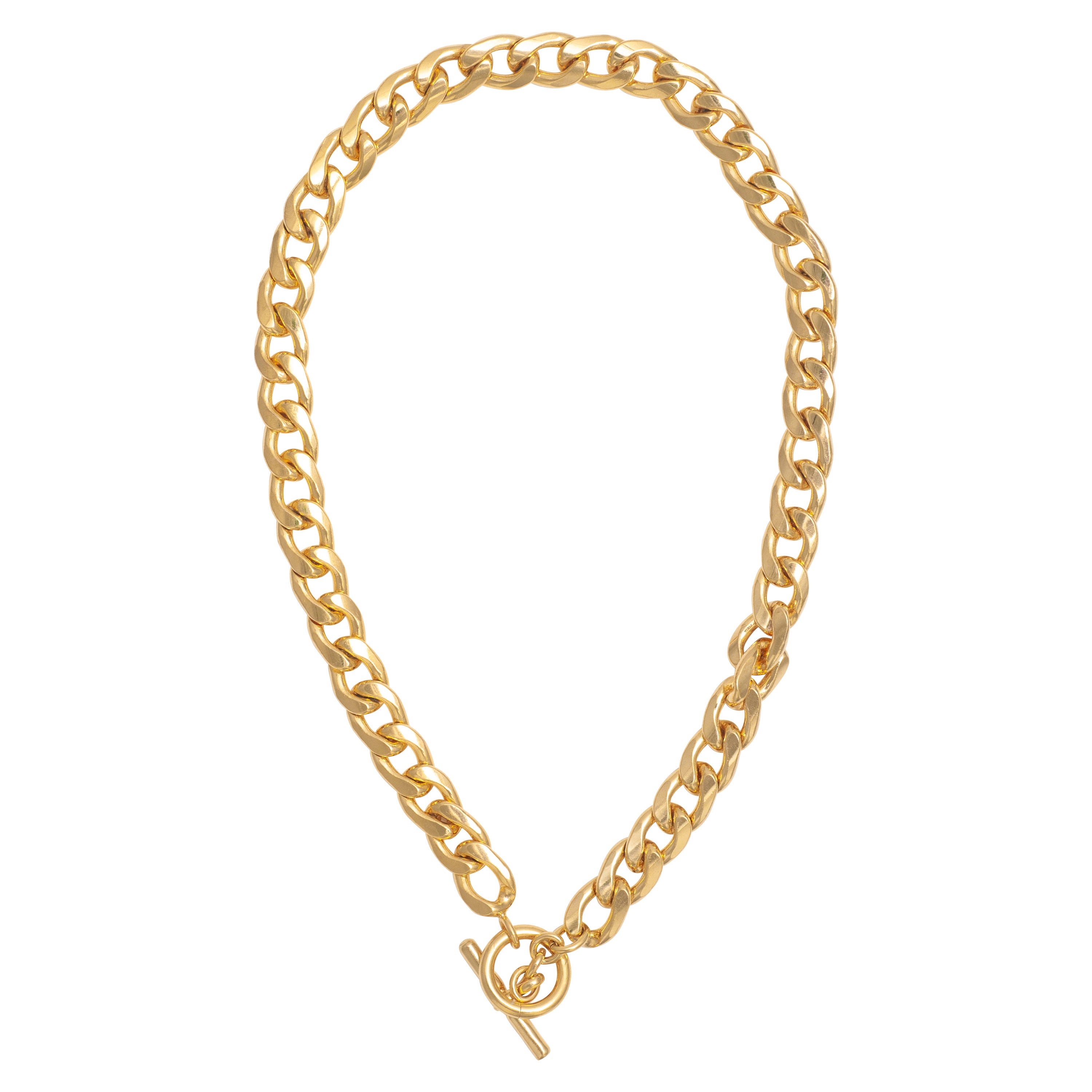 GOLD CUBAN CHAIN NECKLACE
