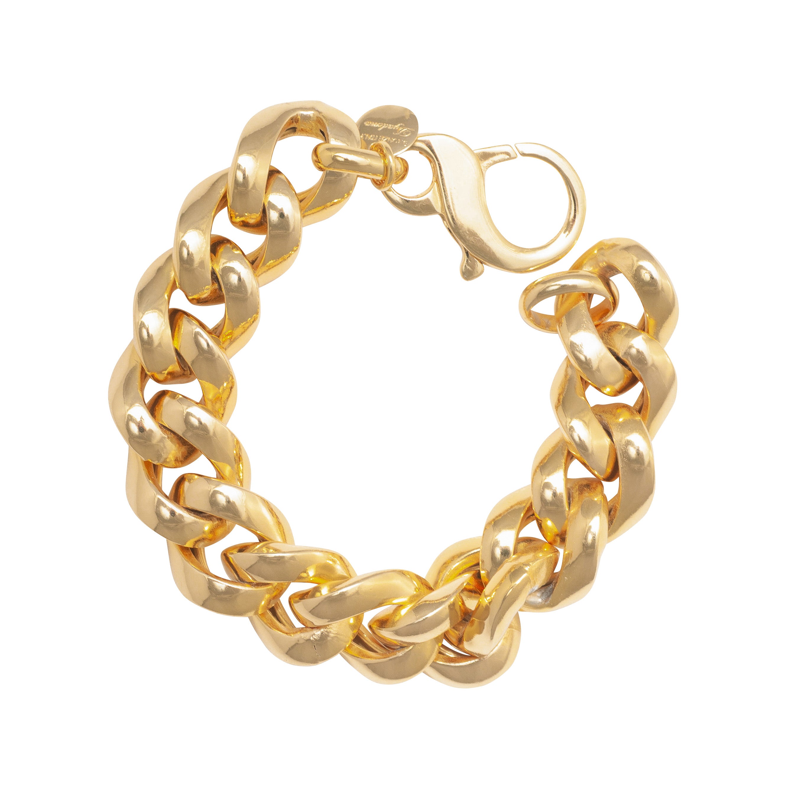 Chunky Gold Curb Chain Bracelet