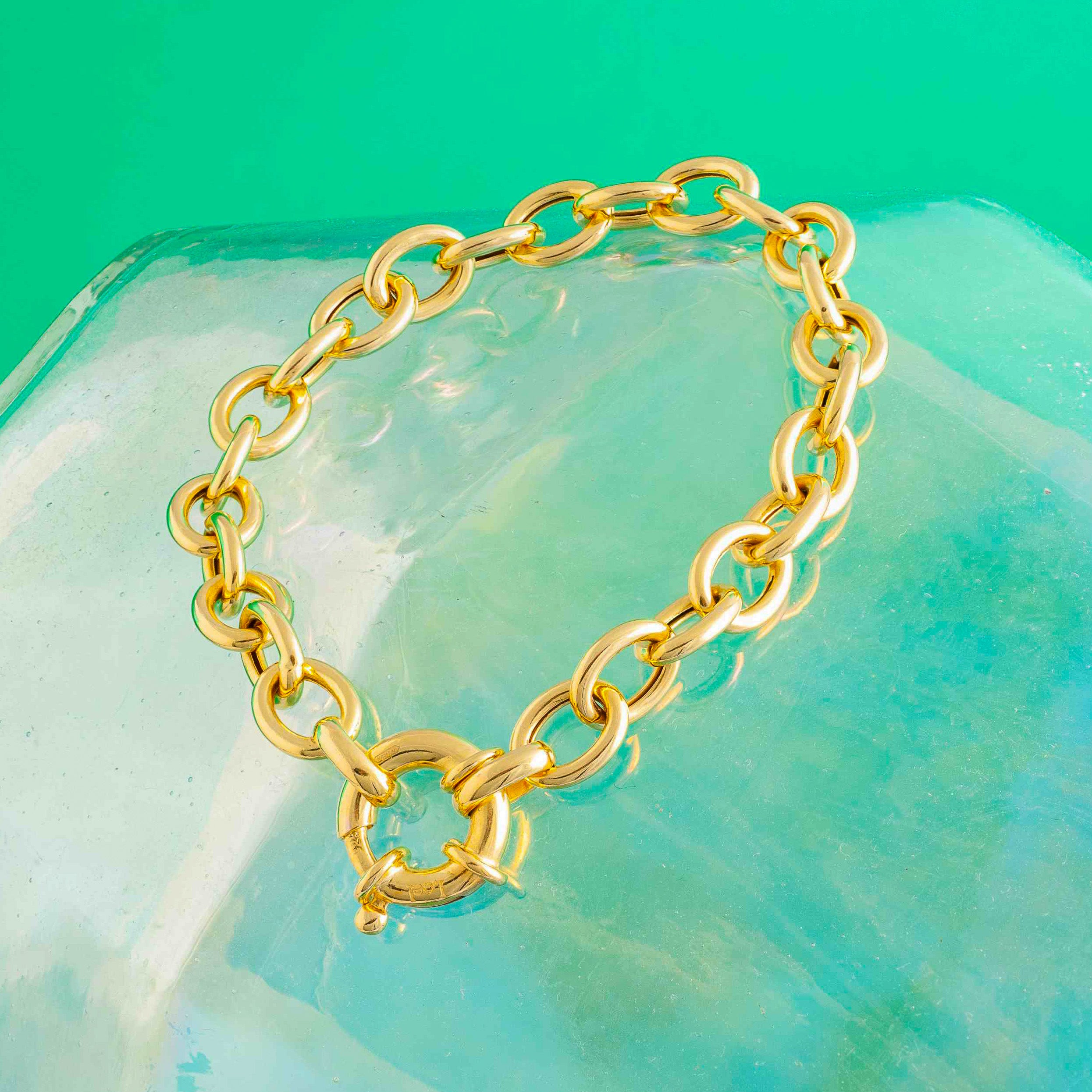 CLASSIC GOLD BELCHER CHAIN BRACELET