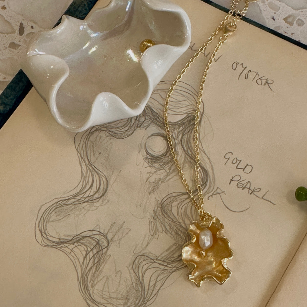 Loel x Minnie Mae Oyster Shell Pendant Designs