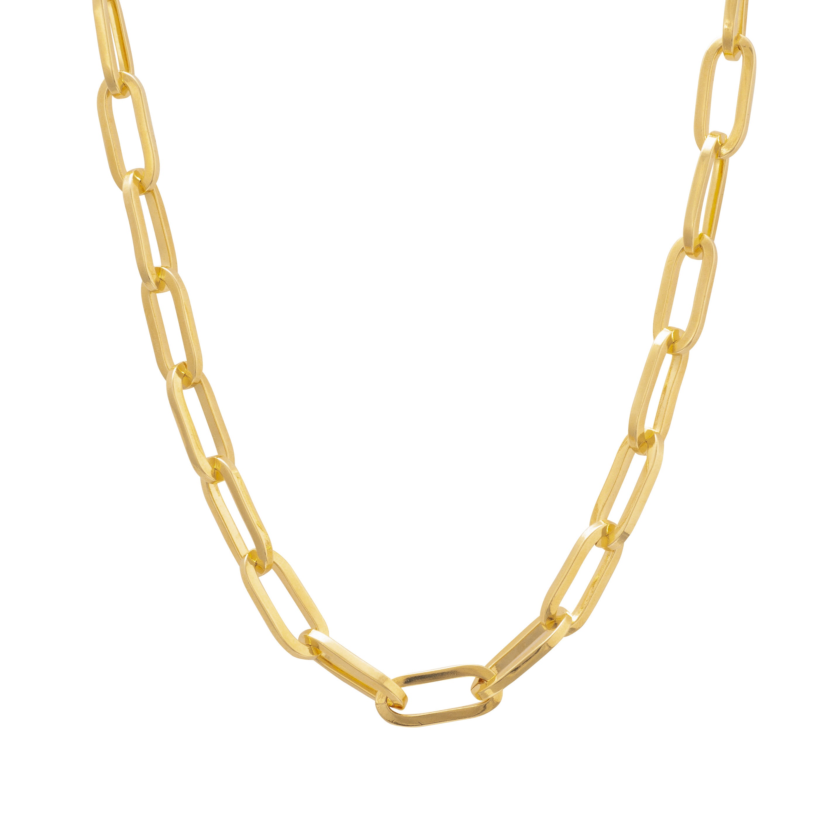 Chunky Gold Paperclip Necklace