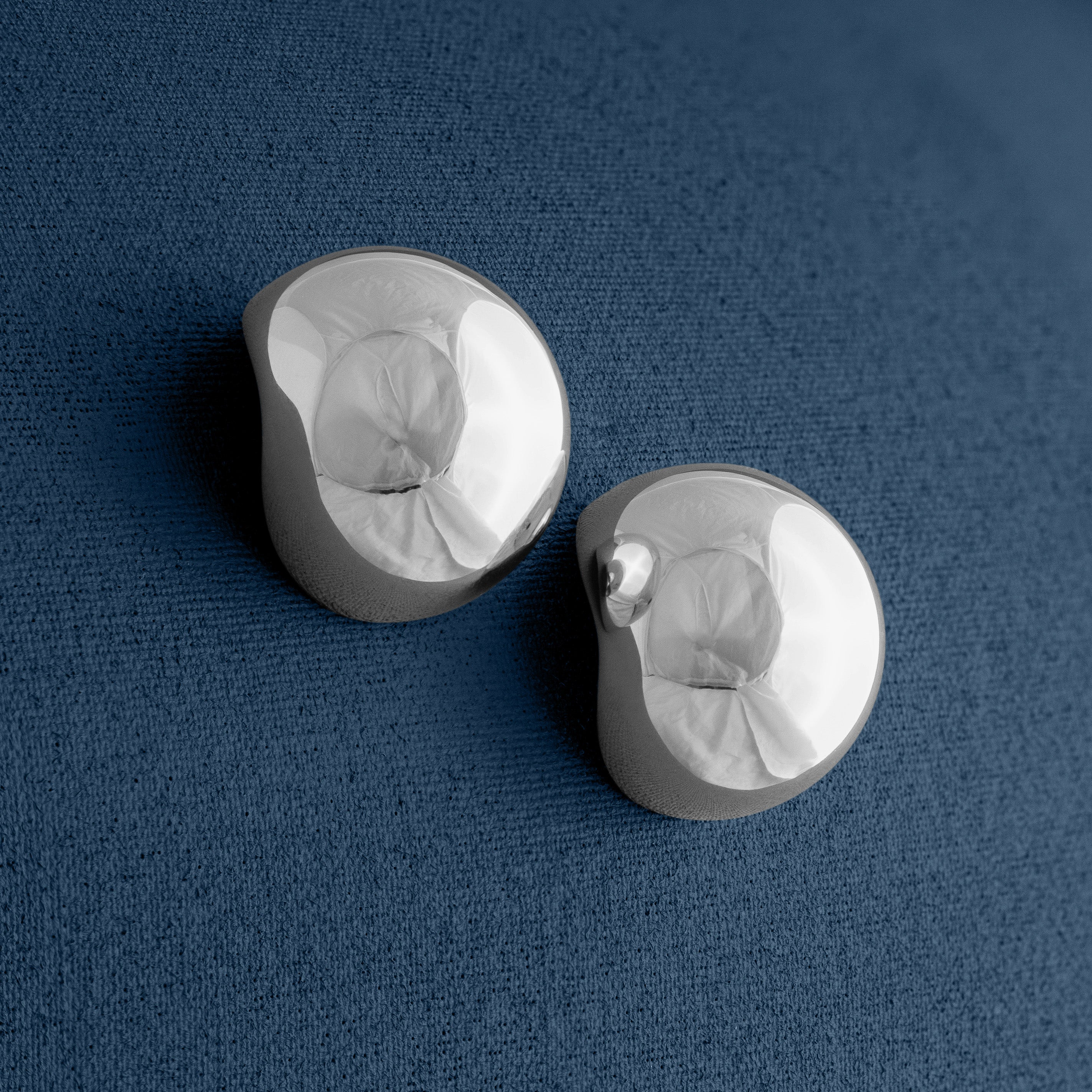 LARGE POLISHED BALL EARRINGS