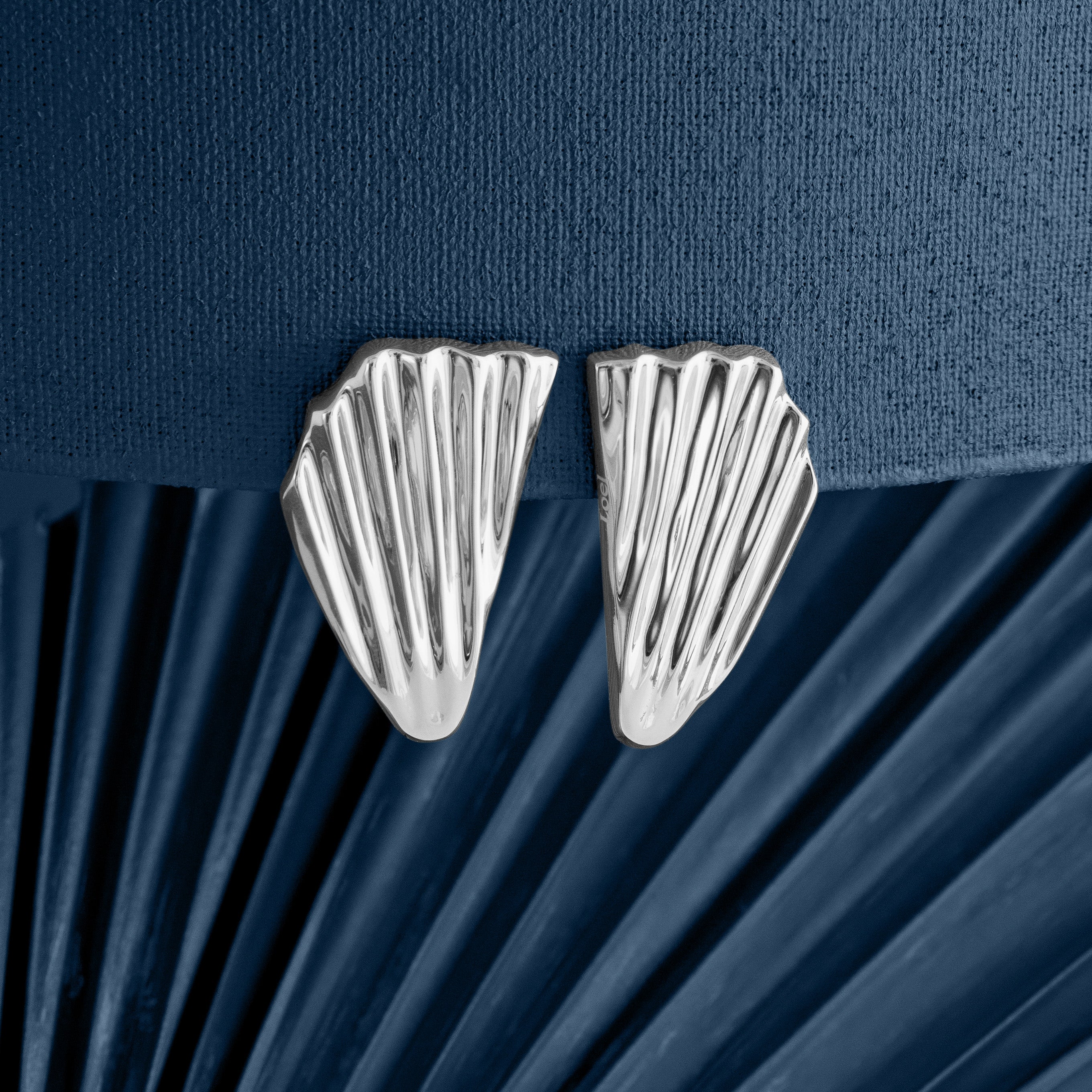 LARGE FAN EARRINGS