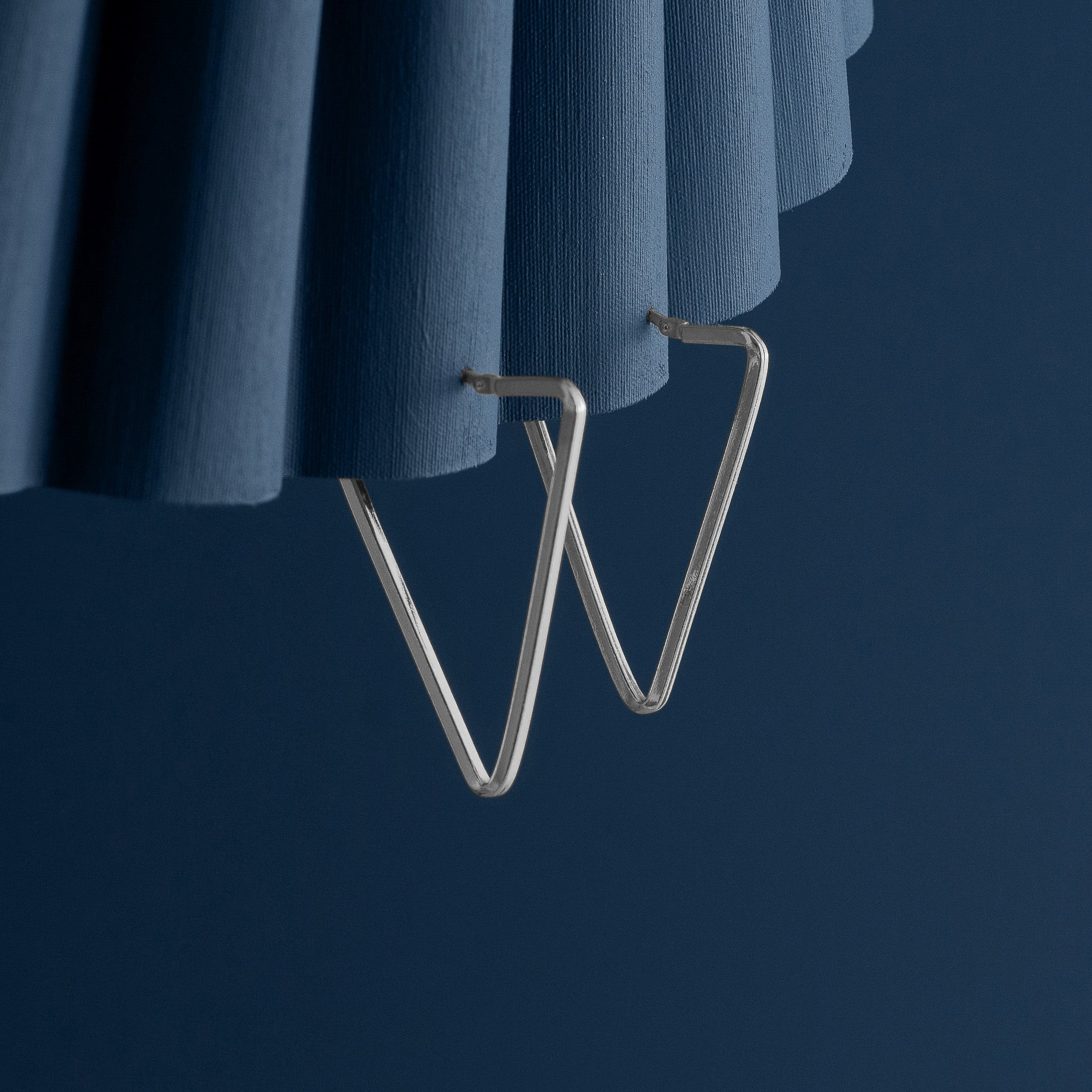 SILVER TRIANGLE HOOP EARRINGS