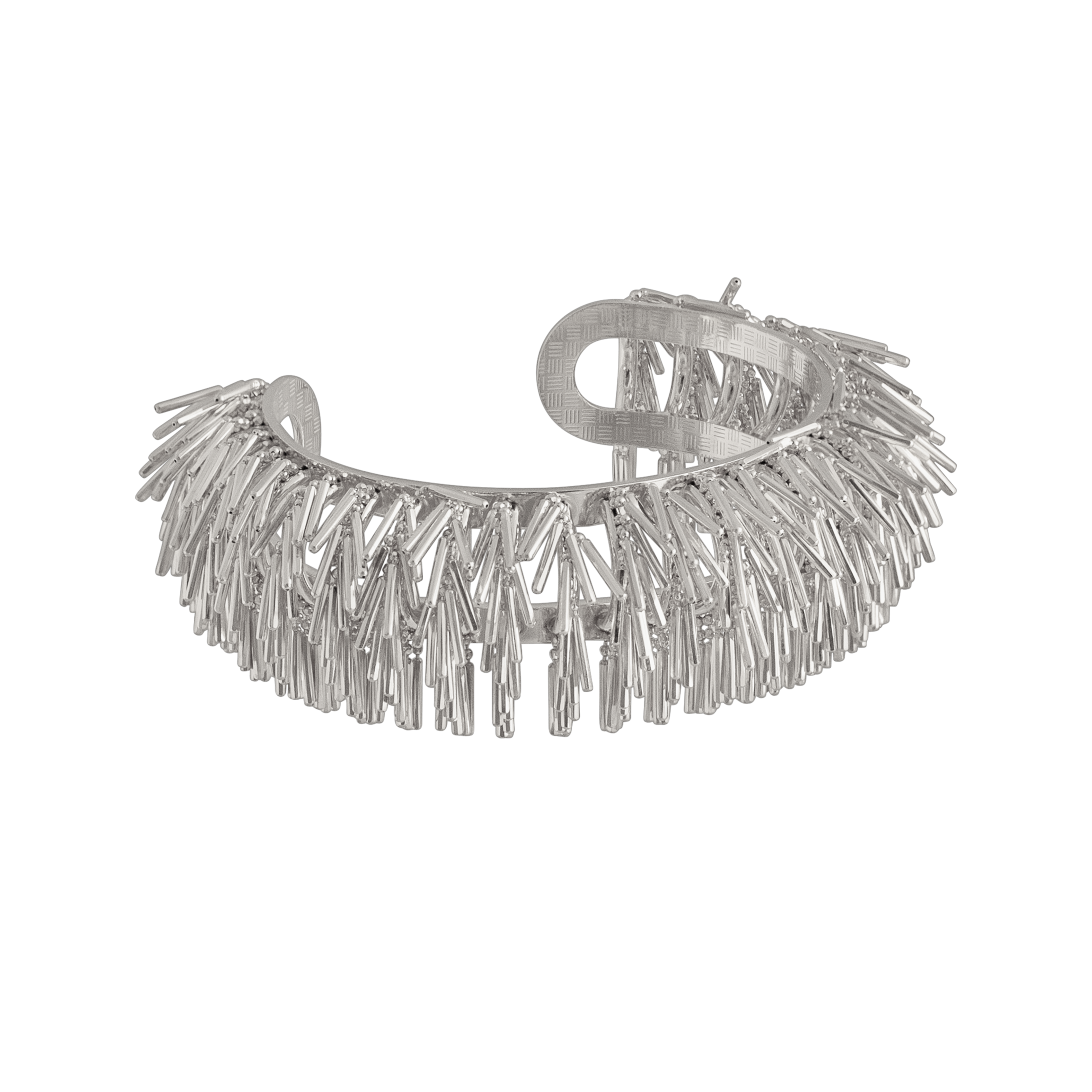 LARGE SILVER TASSEL CUFF