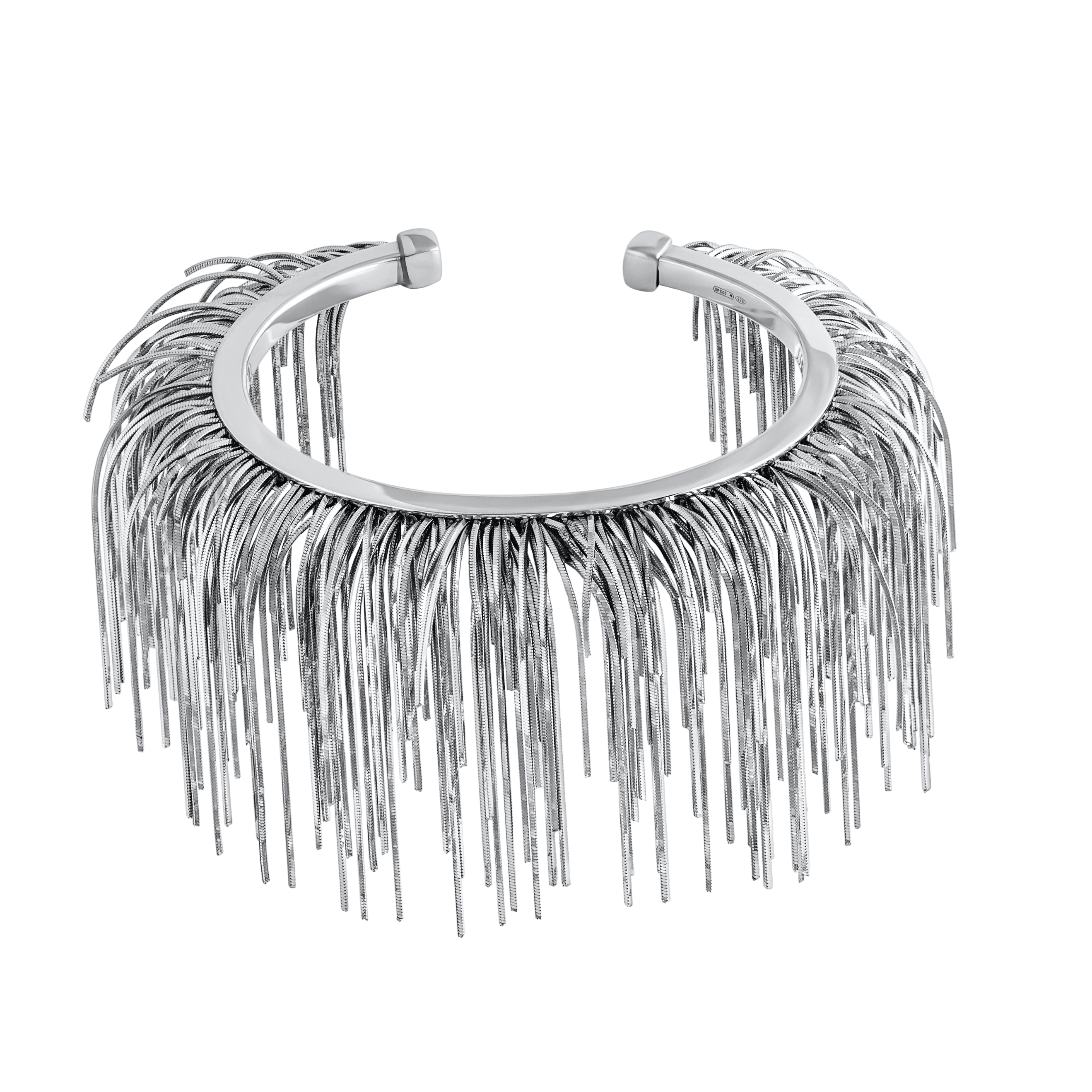 SILVER FEATHER CUFF