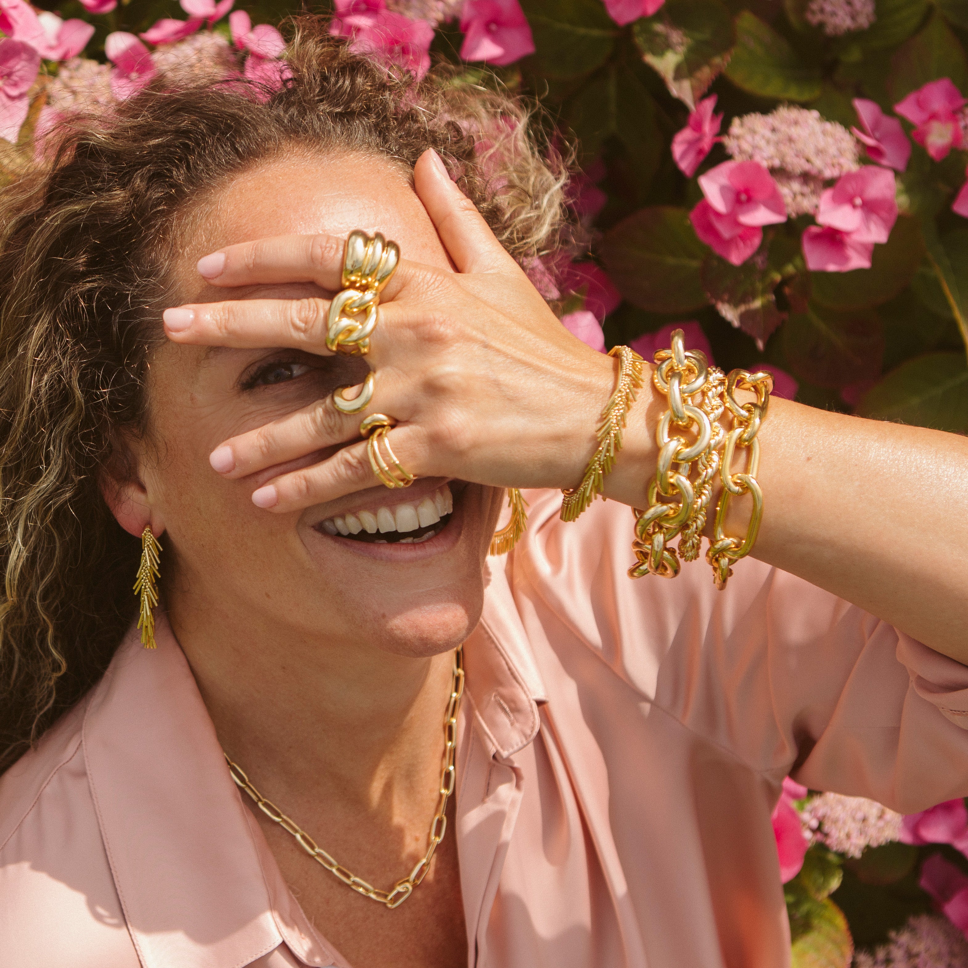 LOEL | Gold Chunky Rings