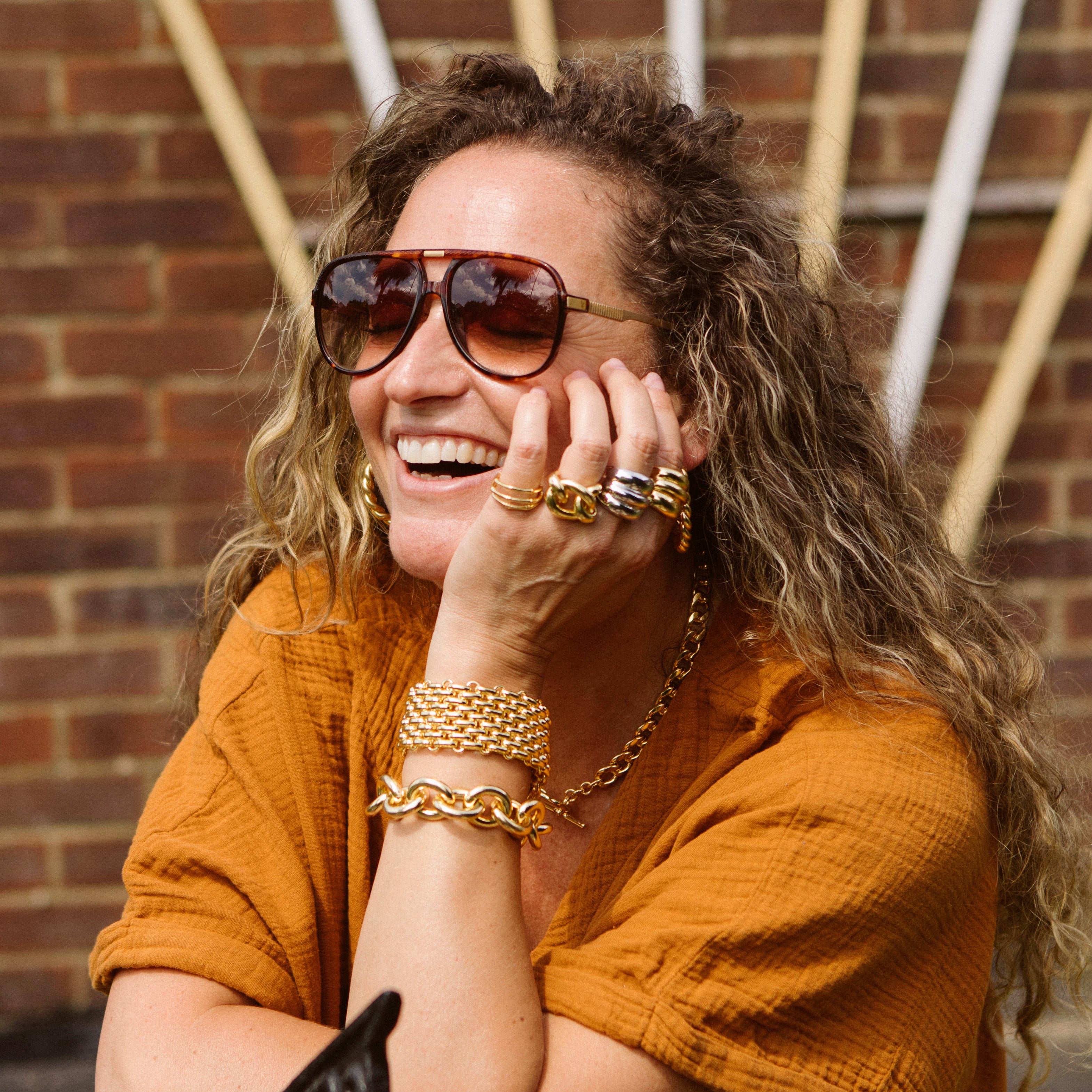 LOEL | Gold Woven Chain Bracelet