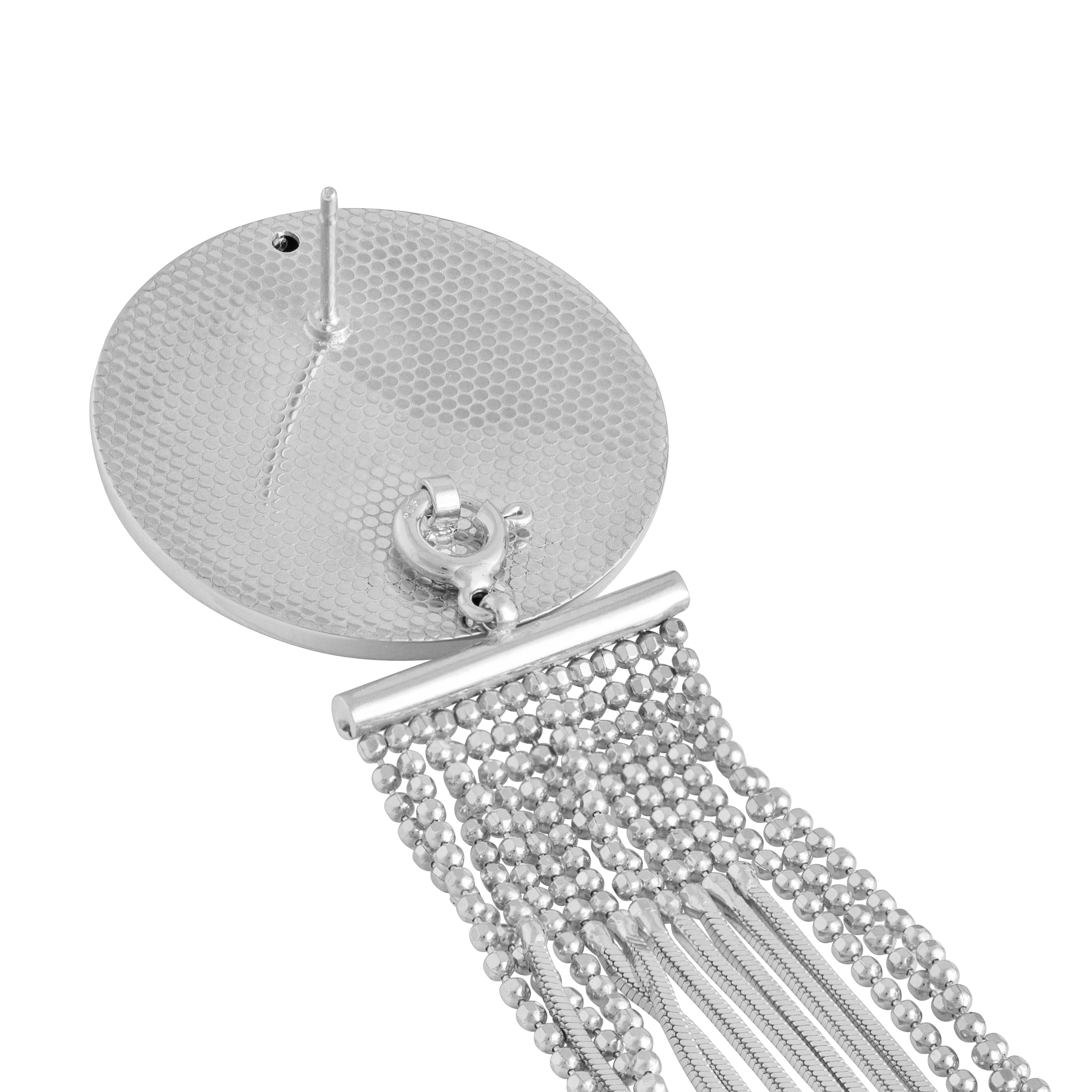 DISC & TASSEL EARRINGS