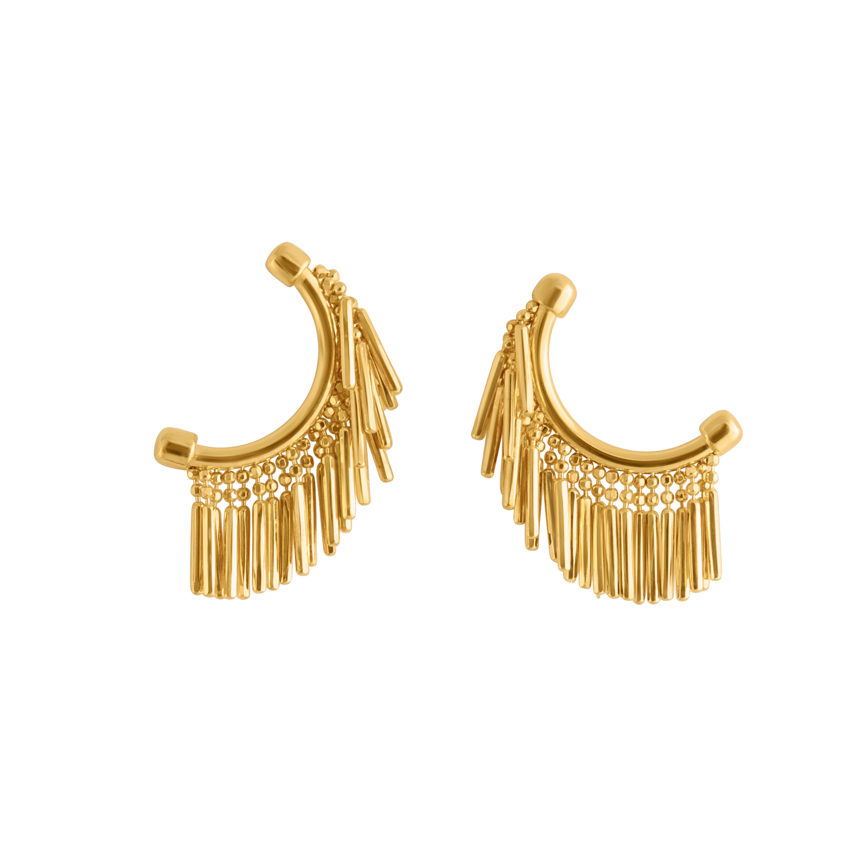 GOLD MINI TASSEL EARRINGS