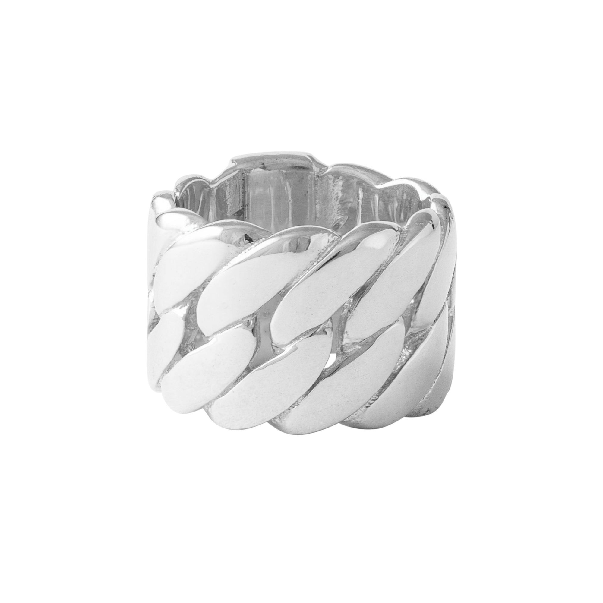 SILVER CHUNKY CHAIN RING