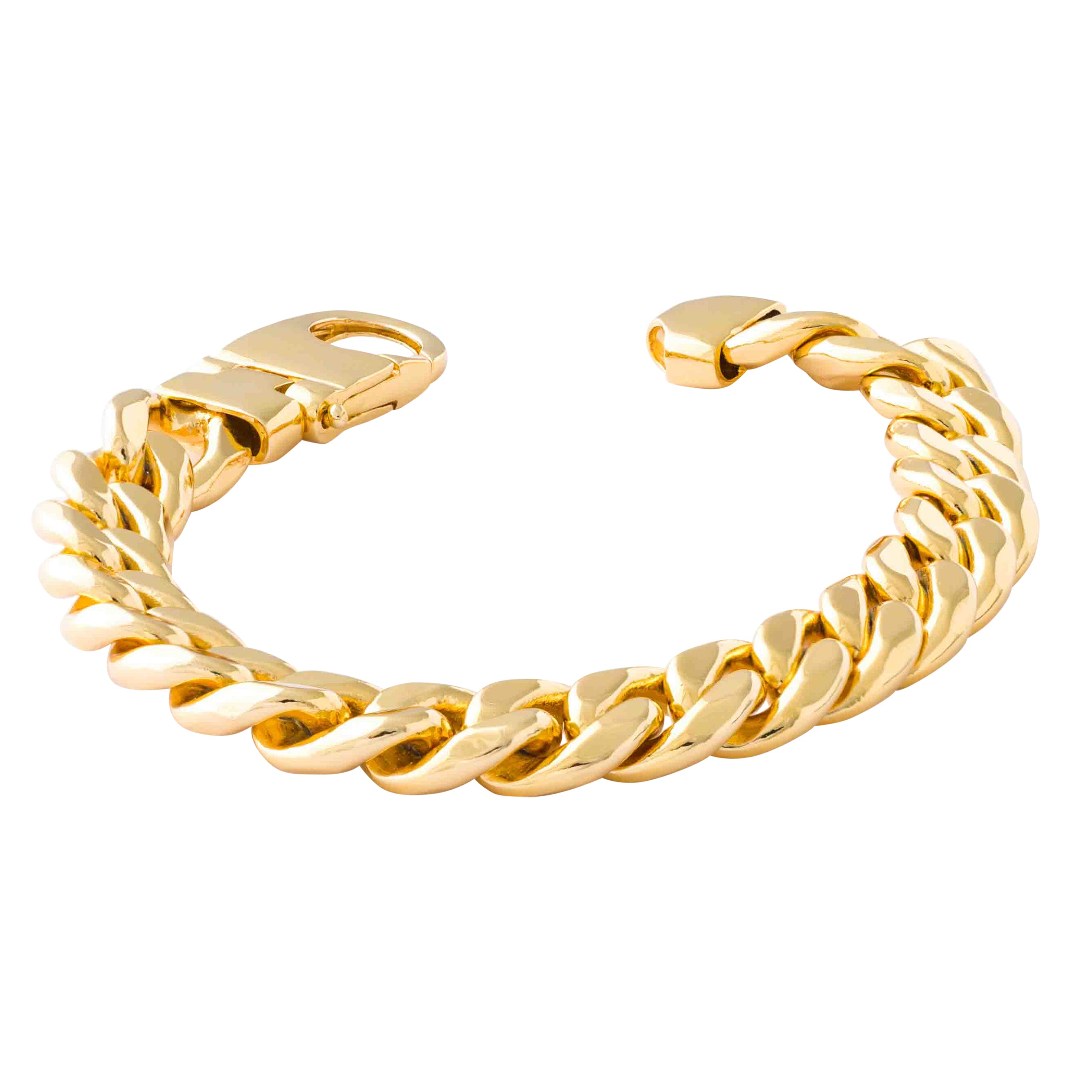 GOLD CUBAN CHAIN BRACELET