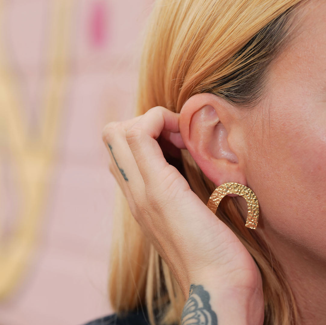 GOLD WALPOLE STEPS EARRINGS