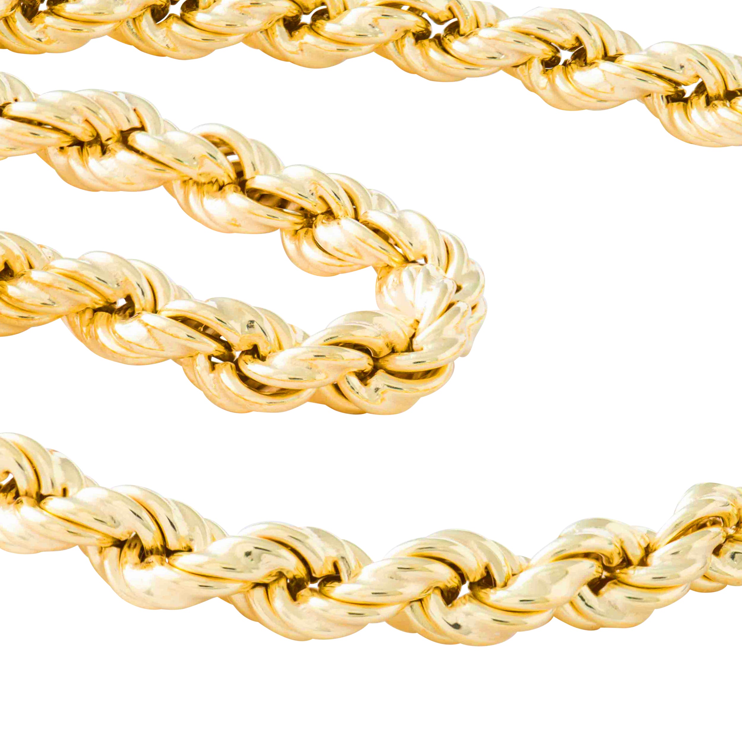 GOLD SPIRAL TWIST CHAIN NECKLACE