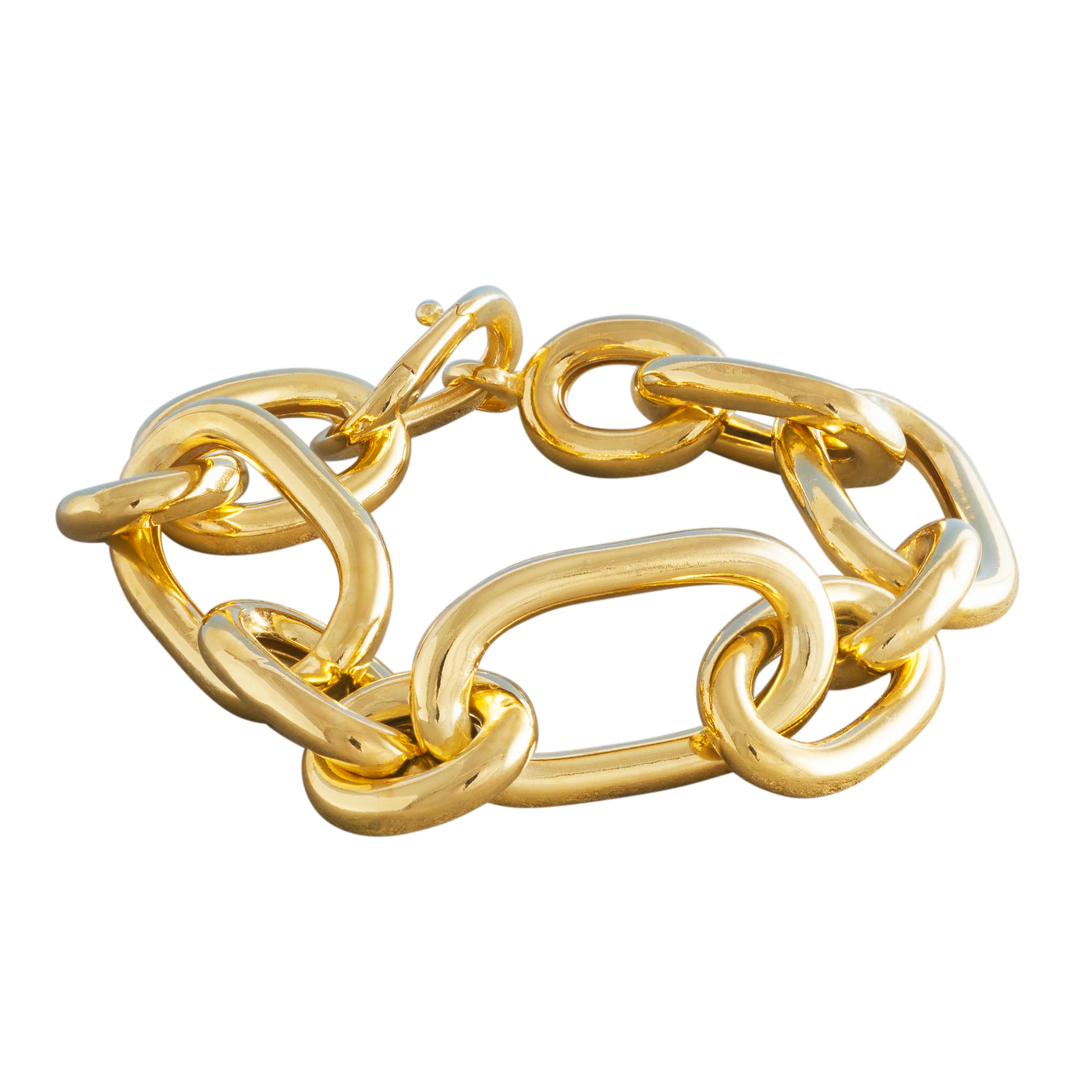 LARGE THICK GOLD CHAIN BRACELET