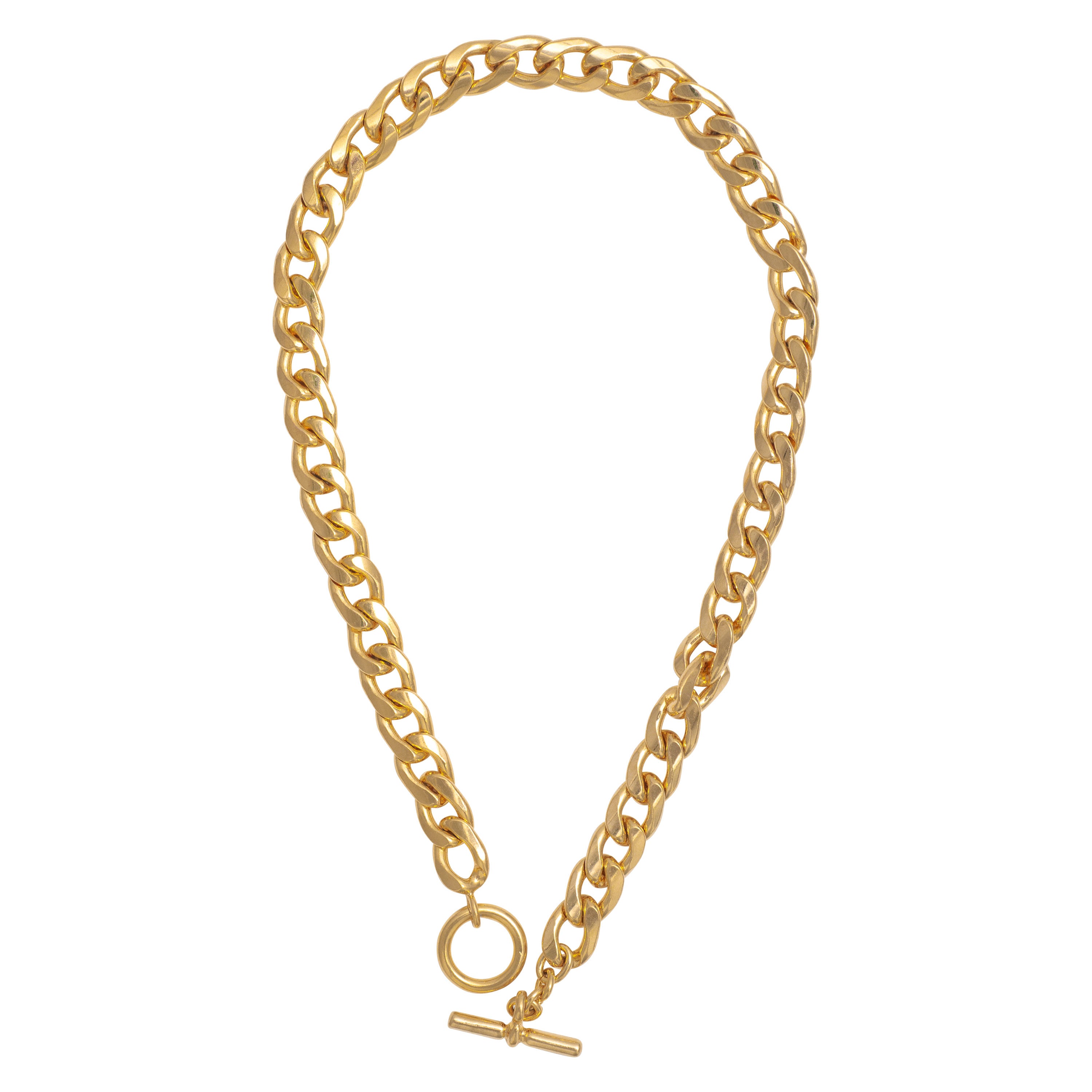 GOLD CUBAN CHAIN NECKLACE