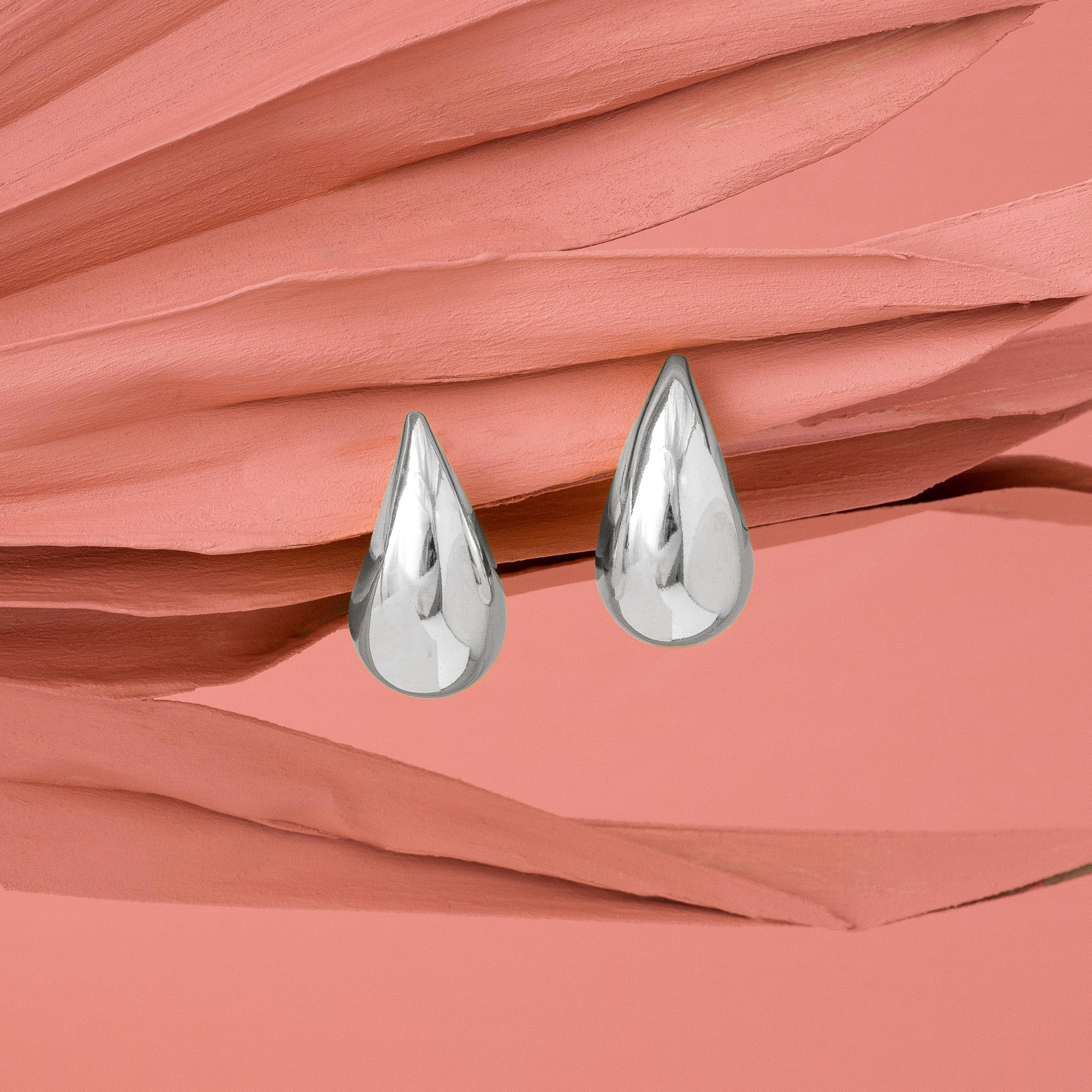 Silver Teardrop Earrings