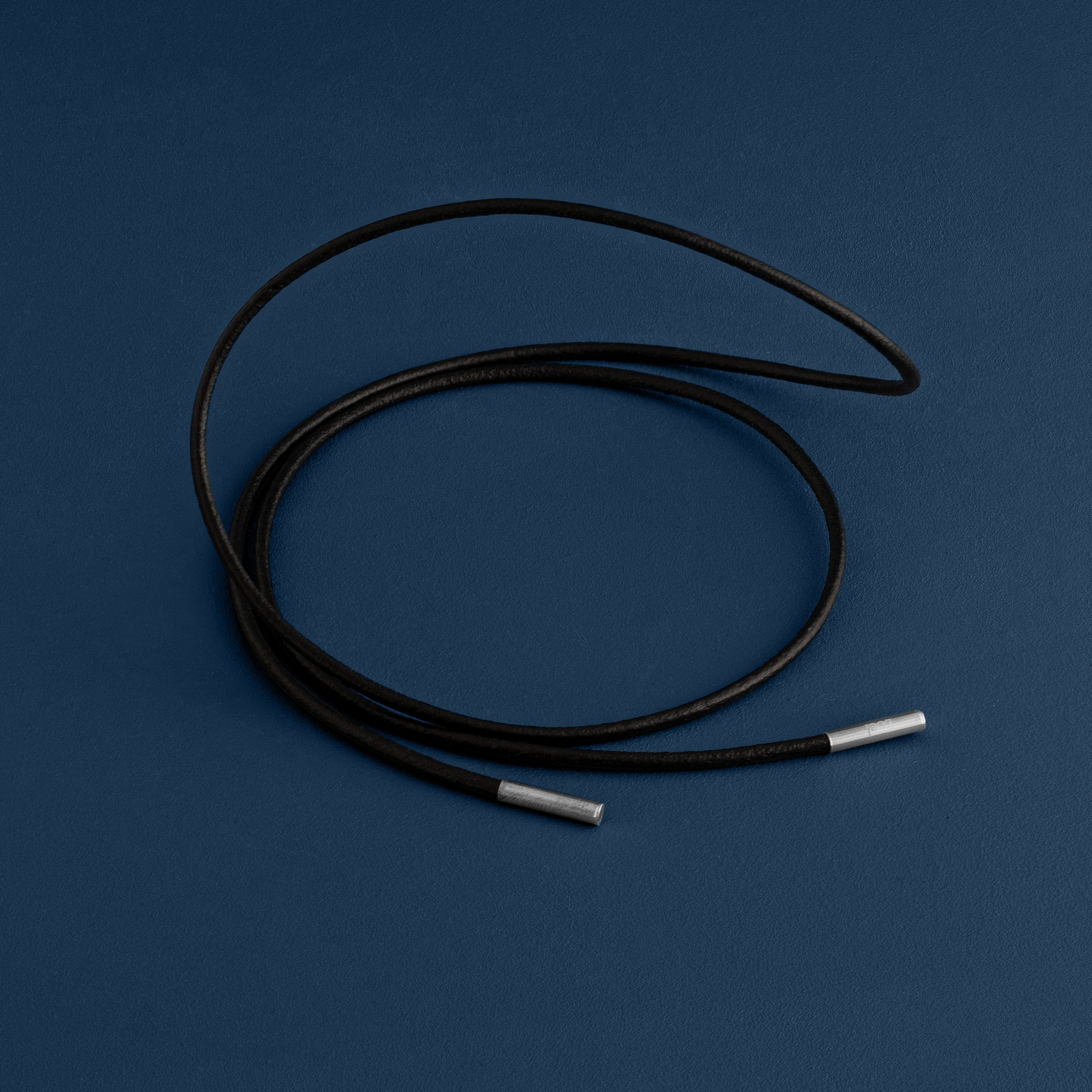 ITALIAN BLACK LEATHER THONG NECKLACE