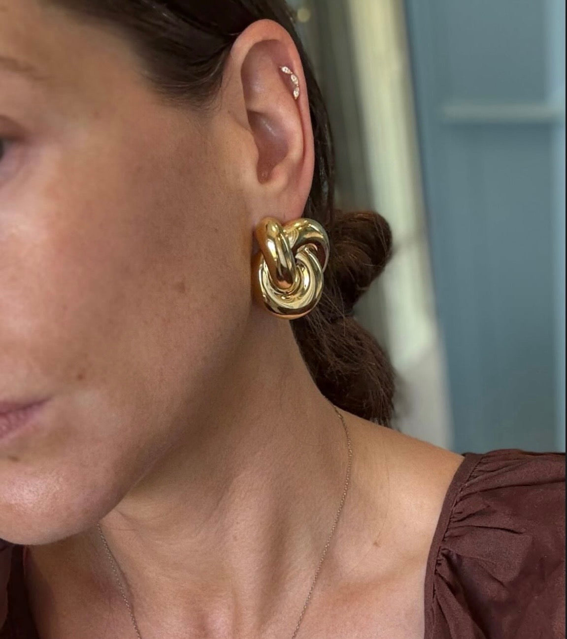 LARGE KNOT EARRINGS