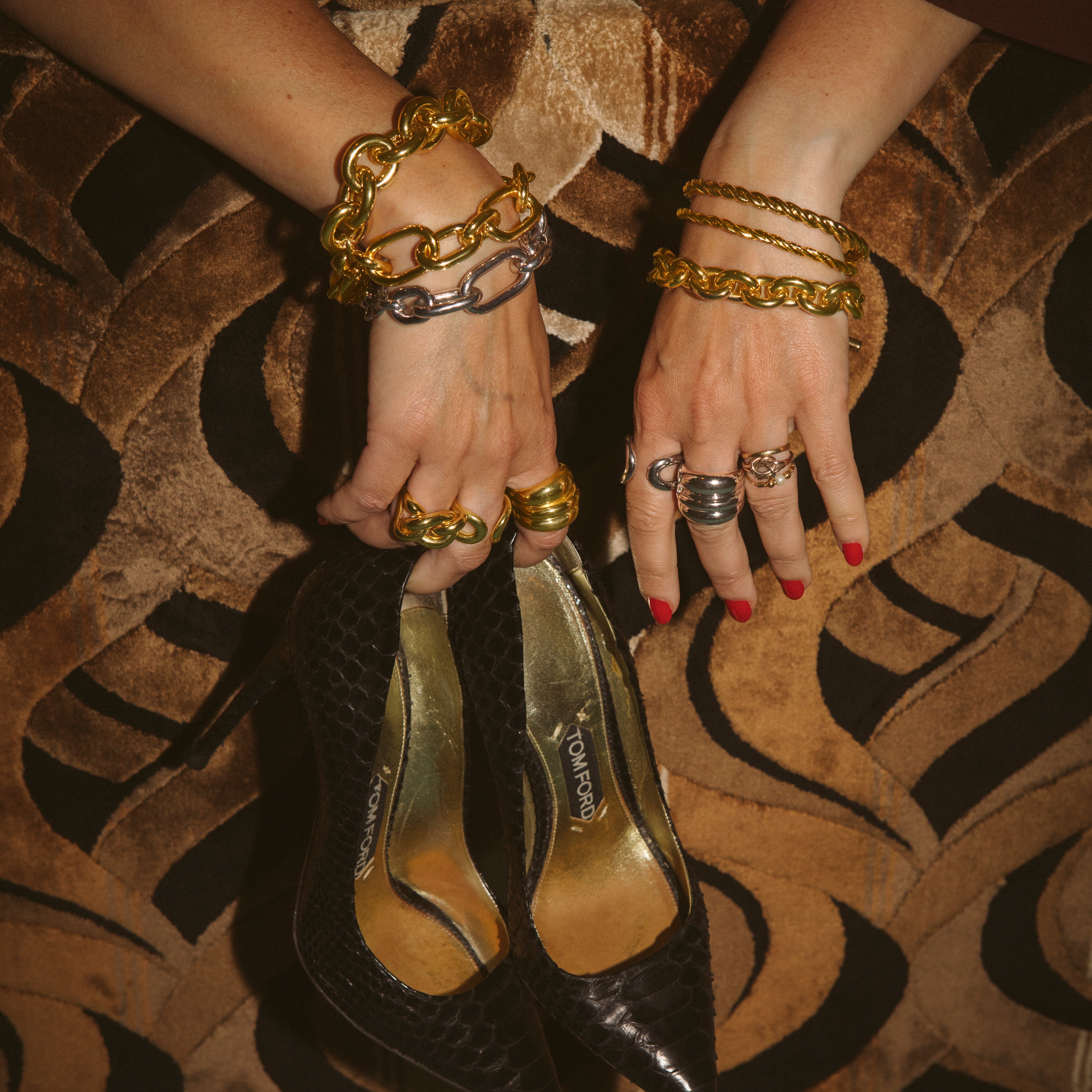 GOLD CHUNKY BELCHER CHAIN BRACELET