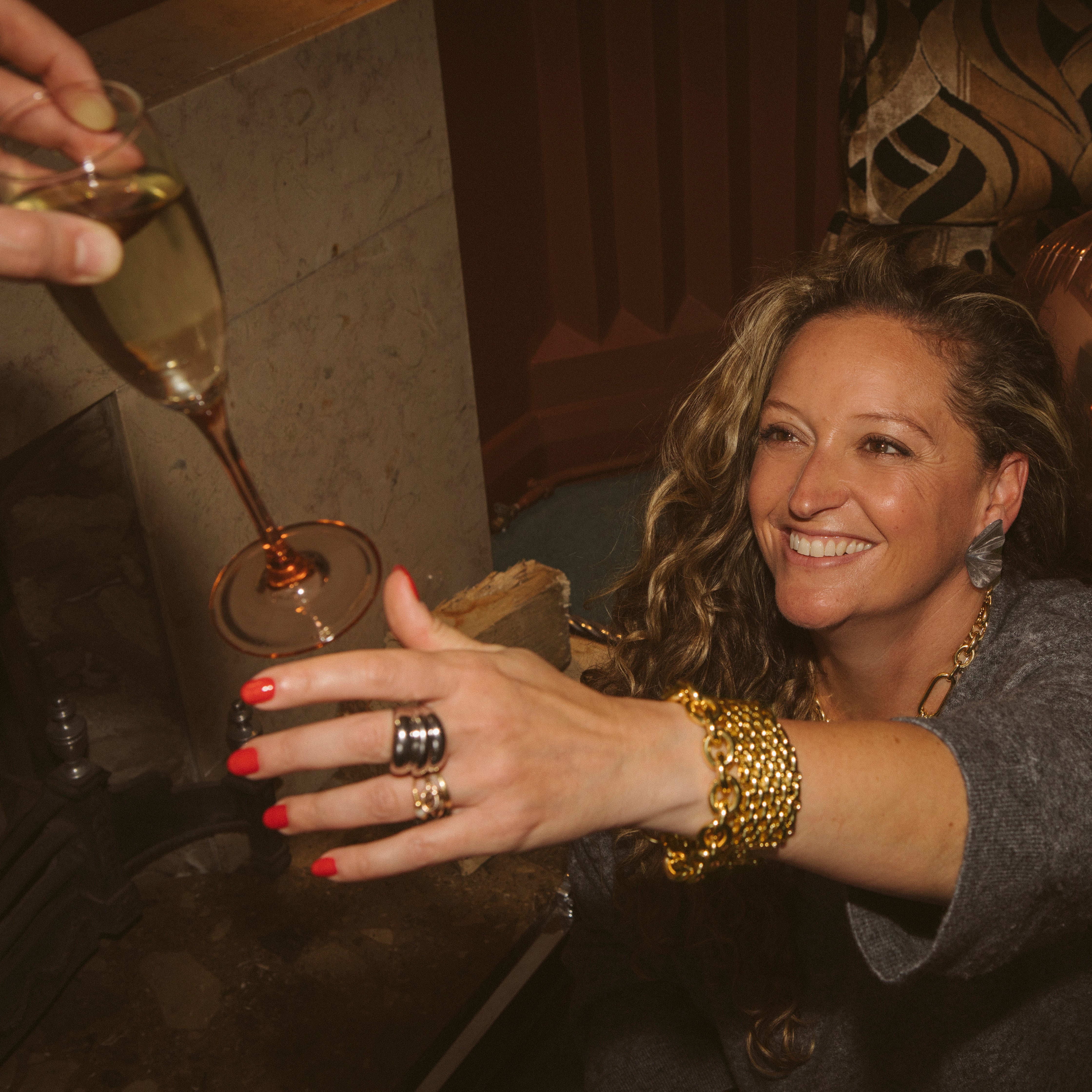 GOLD CHUNKY BELCHER CHAIN BRACELET