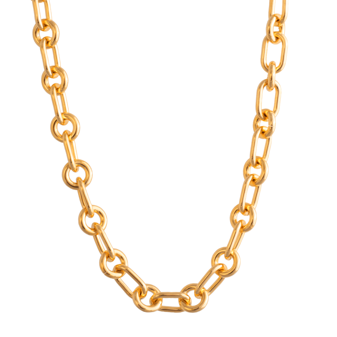MIXED LINK CHAIN NECKLACE