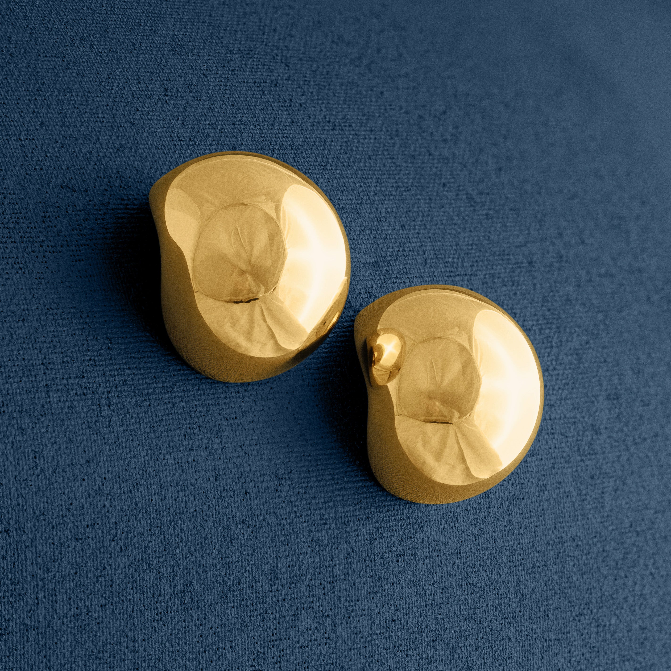 LARGE POLISHED BALL EARRINGS