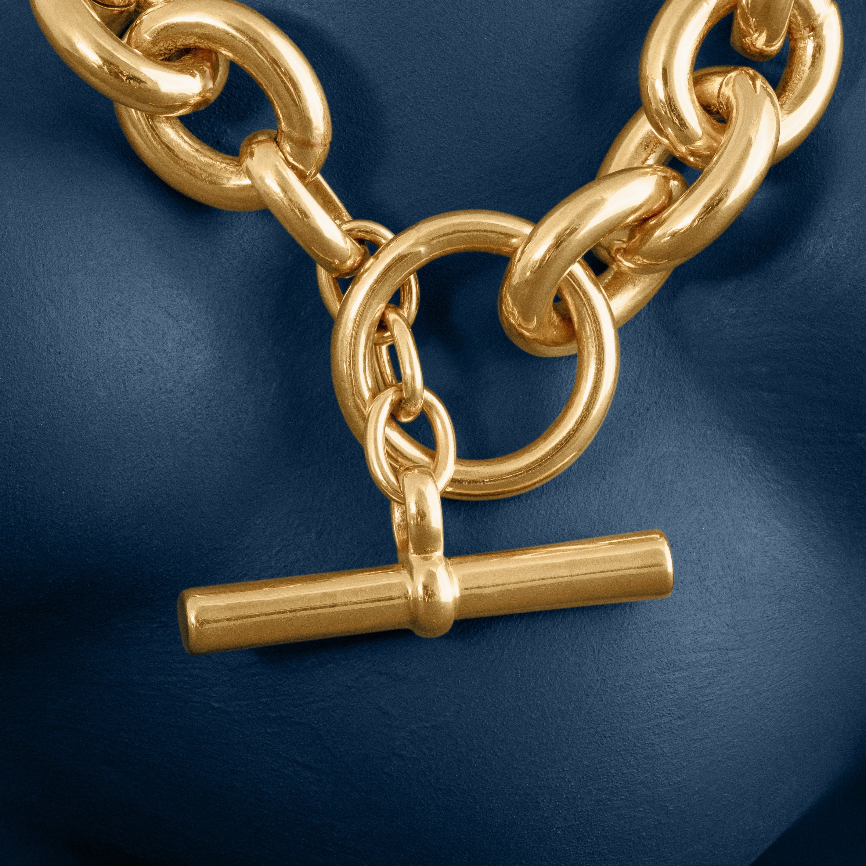 GOLD CHUNKY BELCHER CHAIN BRACELET