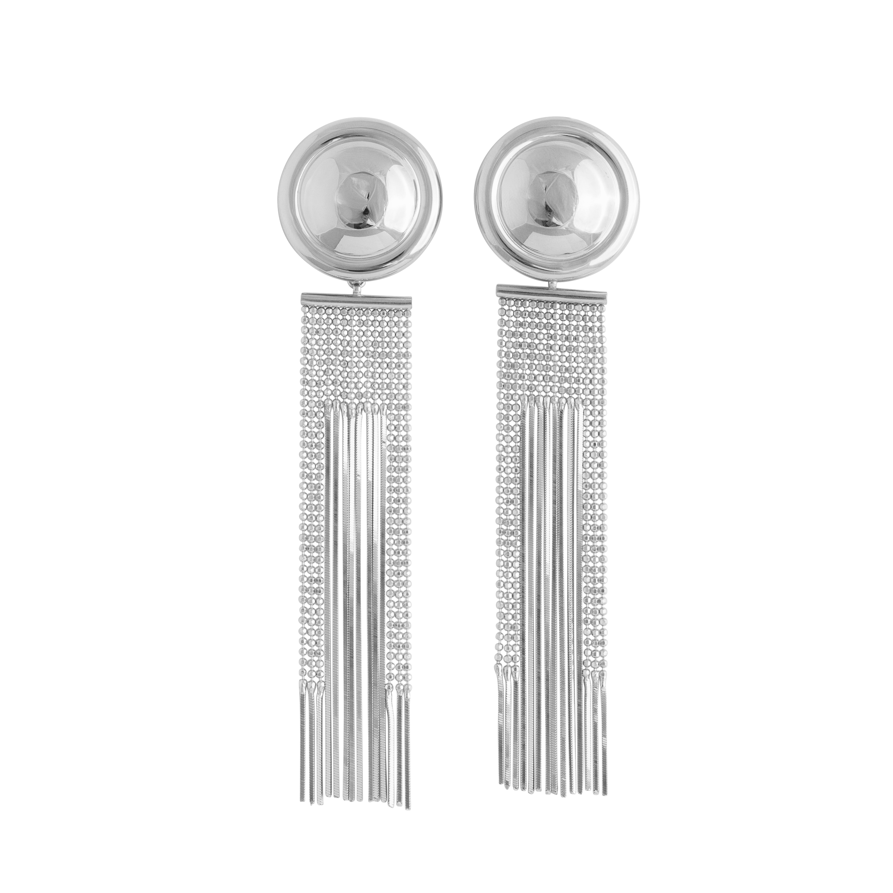 DISC & TASSEL EARRINGS