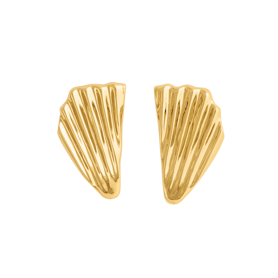 LARGE FAN EARRINGS