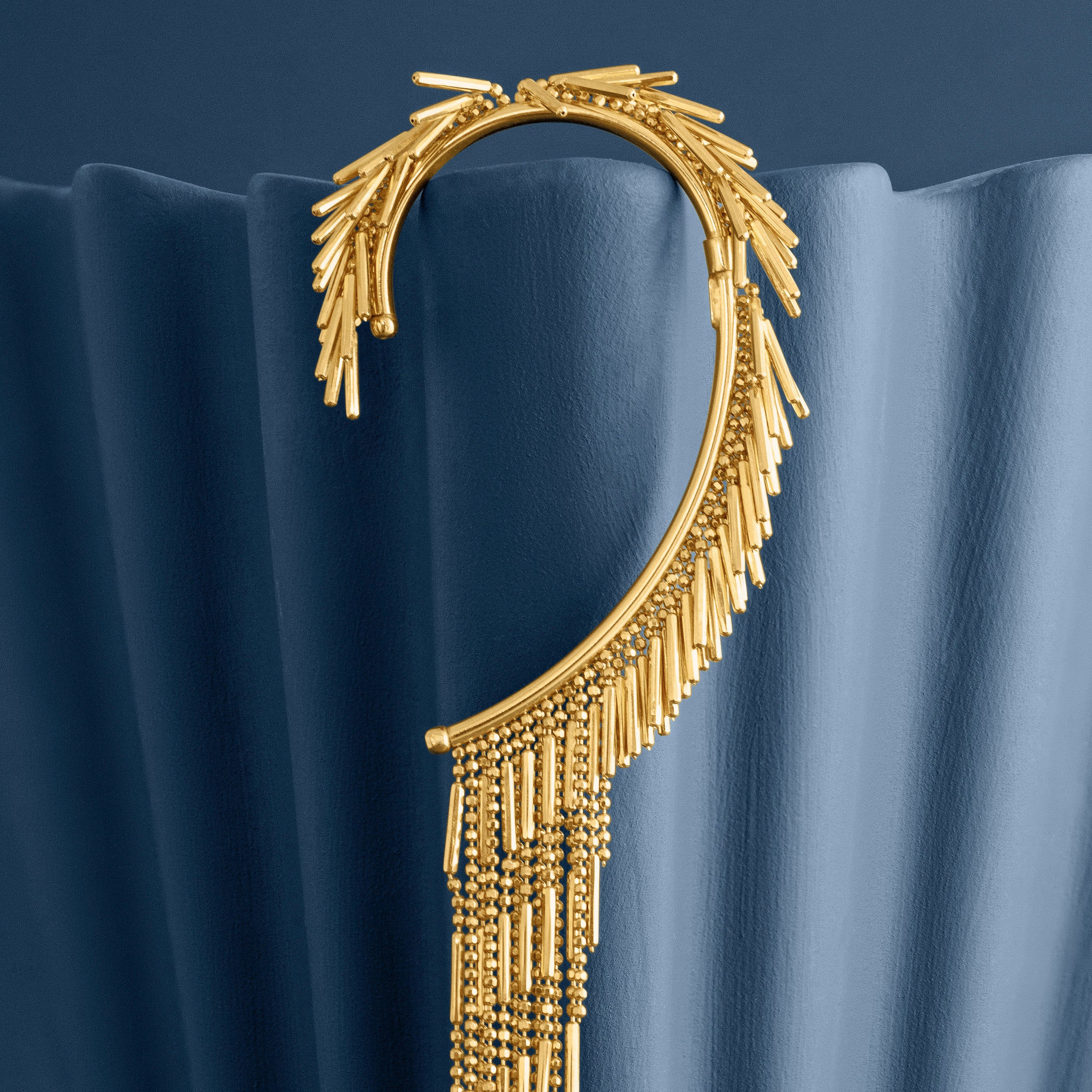 GOLD TASSEL EAR CUFF