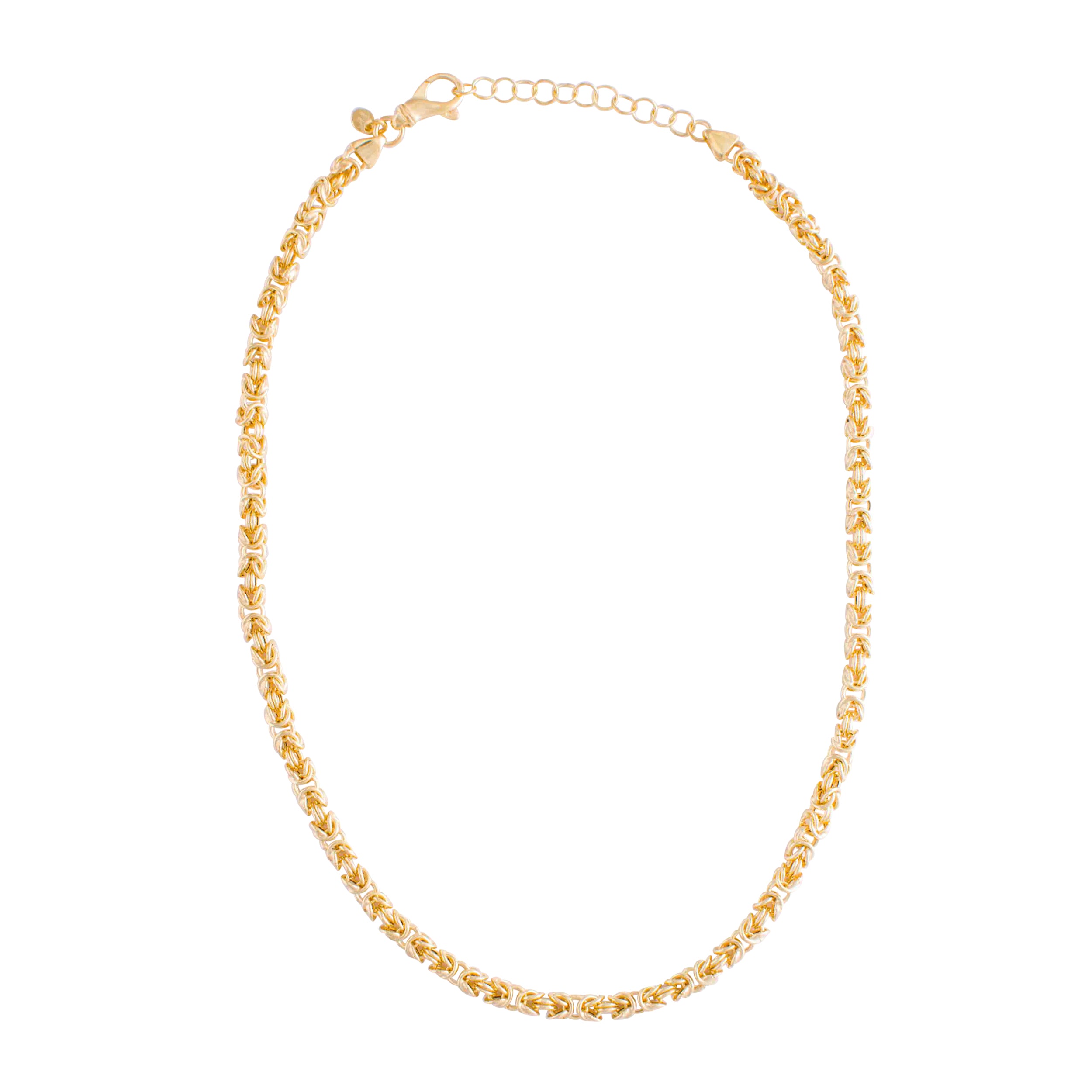 GOLD BYZANTINE CHAIN NECKLACE