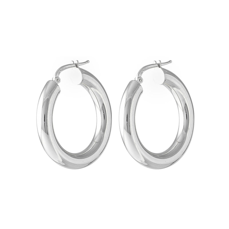 THICK HOOP EARRINGS Sterling Silver  The Littl A10499 A11999 Circle  Earrings easy