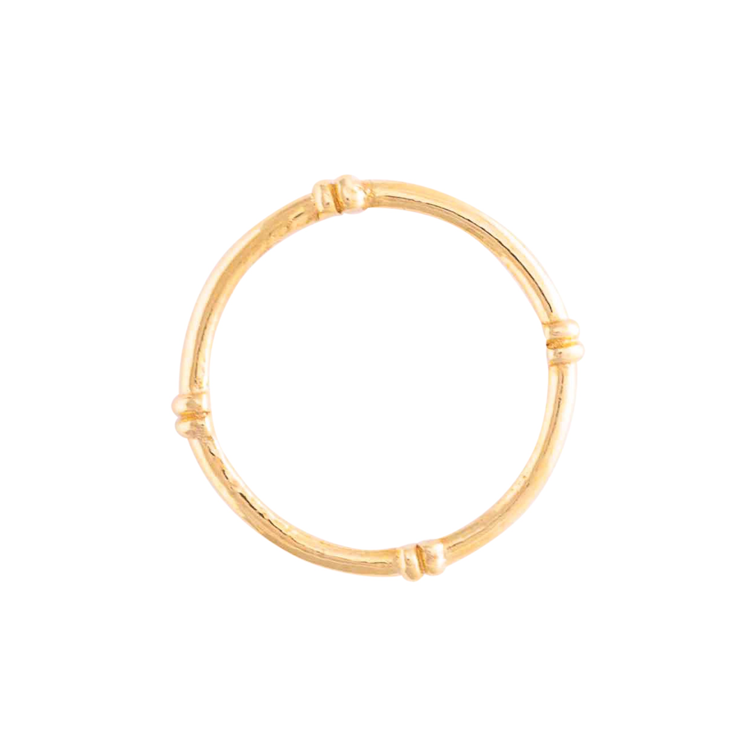GOLD BAMBOO STACKING RING
