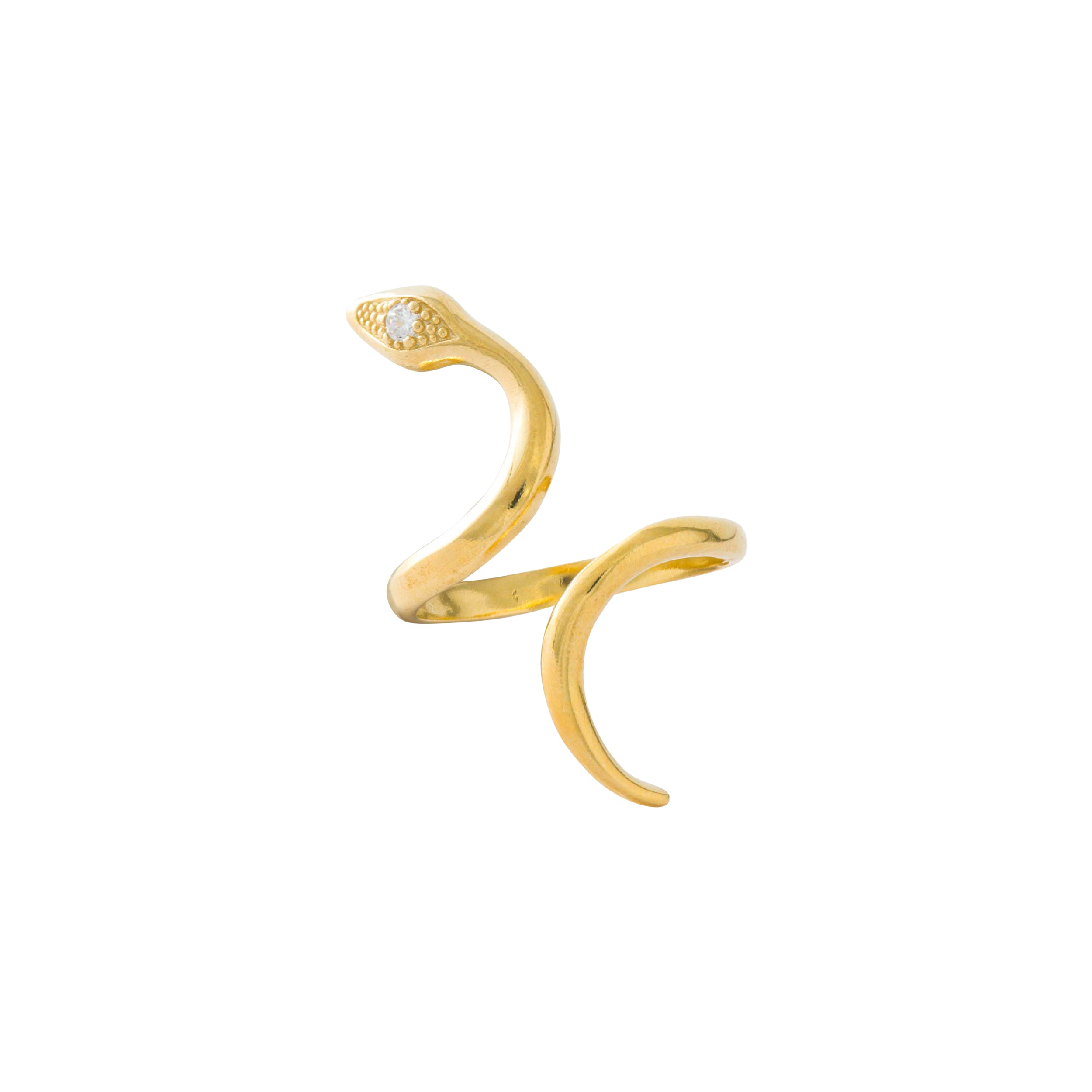 GOLD TWISTED SERPENT RING
