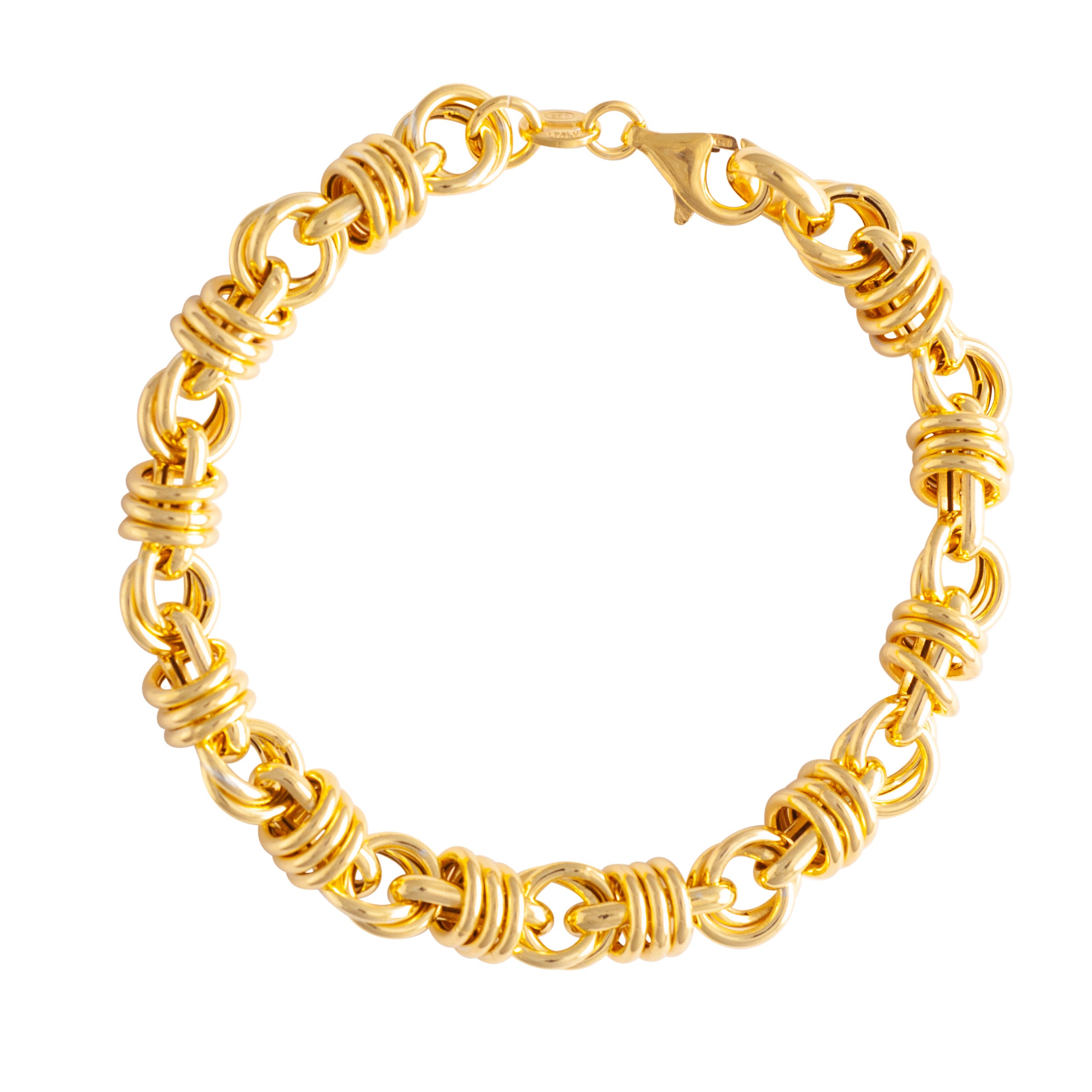 GOLD TWISTED CHAIN BRACELET
